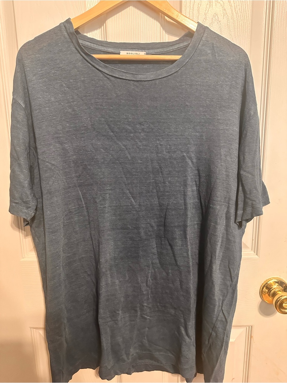 Boglioli Dusty Blue Short Sleeve Crewneck Tee